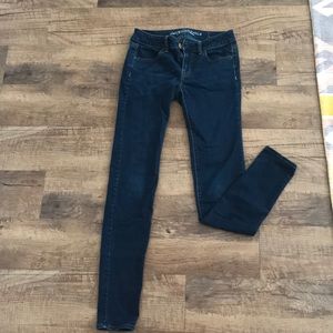 Blue skinny jeans